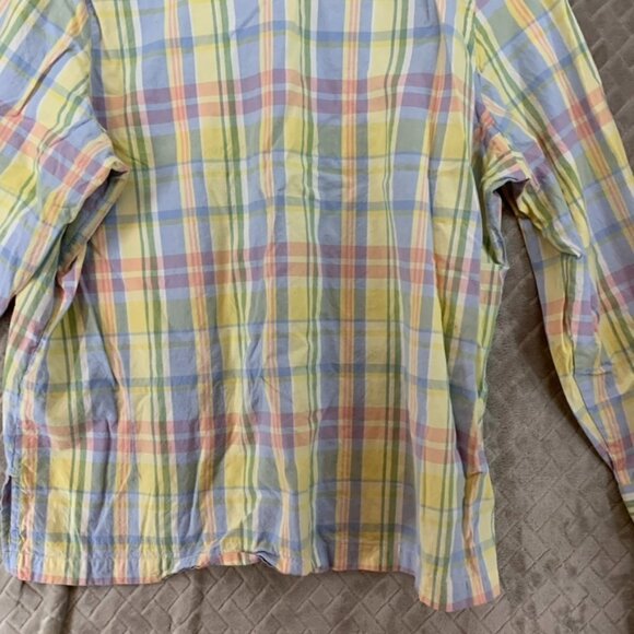 Blair Womens 2XL Dress Shirt Colorful Pastel Button Up Long Sleeve Collared - Picture 14 of 16